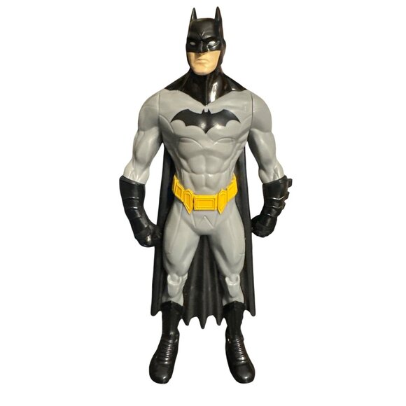 DC Comics Other - Batman Gray Suit Action Figure 12-Inch Articulated Collectible With Cape & Yello